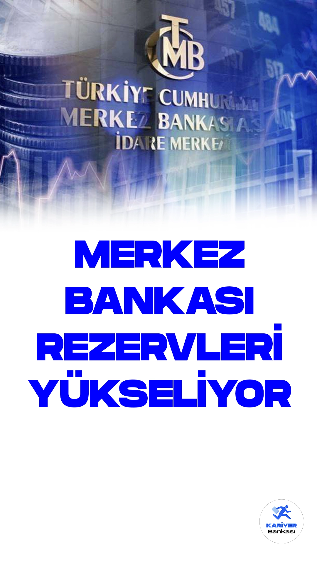Merkez Bankası'nın Toplam Rezervleri 7. Haftada Artarak 115.6 Milyar Dolara Ulaştı.Türkiye Cumhuriyet Merkez Bankası (TCMB), 4 Ağustos tarihli Haftalık Para ve Banka İstatistikleri raporunu yayımladı. Rapora göre, 4 Ağustos haftasında TCMB'nin toplam rezervleri bir önceki haftaya göre 1 milyar 817 milyon dolar artarak 115 milyar 591 milyon dolara yükseldi. Bu durum, rezervlerdeki yükseliş trendinin 7 haftayı aşan bir süreyle devam ettiğini gösterdi.