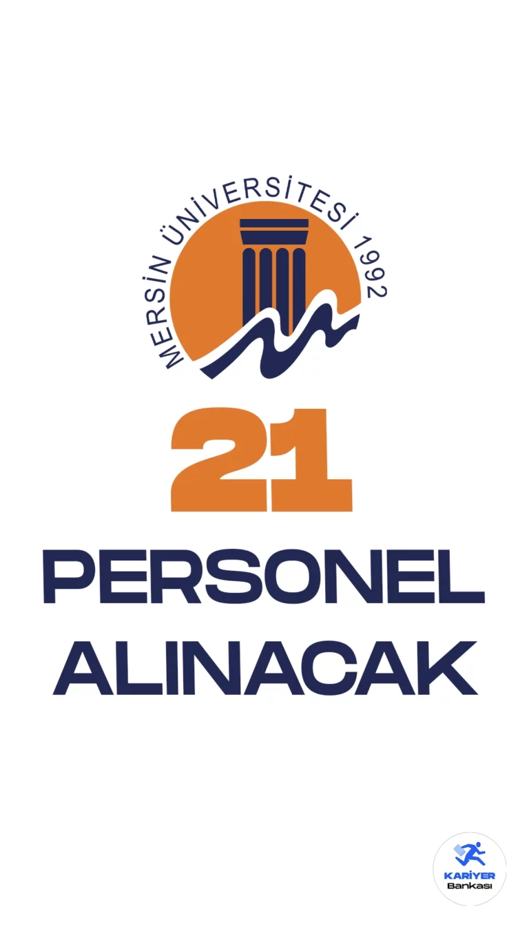 Mersin Üniversitesi personel alımı yapacağını duyurdu. Resmi Gazete'de yayımlanan duyuruya göre, üniversiteye mühendis, psikolog, sosyal çalışmacı, eczacı, saplık teknikeri ve destek personeli ünvanlarında 21 sözleşmeli personel alınacak. Başvurular 21 Ağustos itibarıyla başladı. Başvuru yapacak adayların şartları dikkatle incelemesi gerekmektedir.