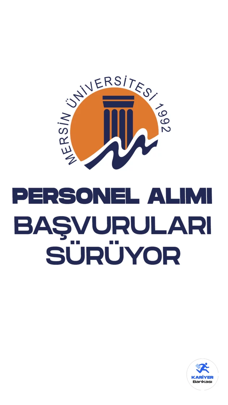 Mersin Üniversitesi personel alımı için başvuru işlemleri devam ediyor. İlgili alım duyurusunda göre, Mersin Üniversitesine mühendis, psikolog, sosyal çalışmacı, eczacı, saplık teknikeri ve destek personeli ünvanlarında sözleşmeli personel alımı yapılacak. Başvurular 4 Eylül 2023 tarihinde sona erecek. Başvuru yapacak adayların şartları dikkatle incelemesi gerekmektedir.