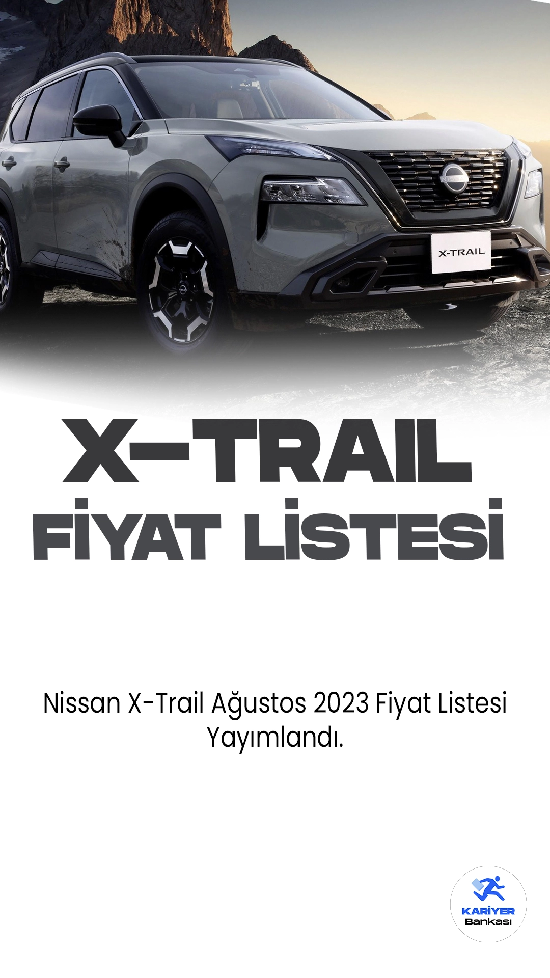 Nissan X-Trail Ağustos 2023 Fiyat Listesi Yayımlandı!Japon otomobil üreticisi Nissan'ın kompakt SUV segmentindeki iddialı modeli X-Trail, fonksiyonelliği ve şık tasarımıyla dikkat çekiyor. Geniş iç mekanı, yüksek sürüş konforu ve güçlü motor seçenekleri ile kullanıcılarına geniş bir seçenek yelpazesi sunuyor. İleri teknoloji özellikleri arasında akıllı güvenlik sistemleri, dokunmatik ekranlı bilgi-eğlence sistemi ve sezgisel sürüş yardımcıları yer alıyor. Yüksek yakıt verimliliği ve çevre dostu özellikleri, X-Trail'in çevre bilincine sahip sürücüler için çekici bir seçenek olduğunu vurguluyor.