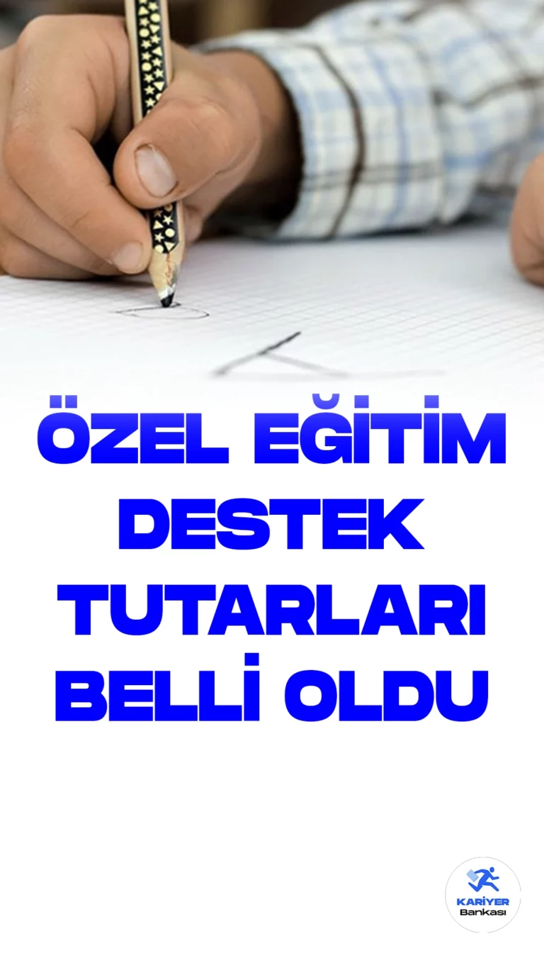 Özel Eğitim Destek Tutarları Artırıldı.Hazine ve Maliye Bakanlığı, özel eğitime ihtiyaç duyan bireylerin eğitimine verilen destek miktarlarını güncelledi. 1 Temmuz 2023 tarihinden itibaren geçerli olmak üzere yayımlanan Tebliğ'e göre, özel eğitim okulları ve rehabilitasyon merkezlerinde engelli bireylere yönelik destek eğitimine ayrılan bütçe artırıldı.