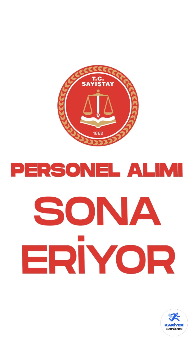 Sayıştay Başkanlığı personel alımı başvurularında sona gelindi.İlgili alım duyurusu için başvurular 14 Ağustos'ta başlamıştı. Başvuru işlemleri yarın (24 Ağustos 2023) sona erecek. Başvuru yapacak adayların şartları taşıması gerekmektedir.