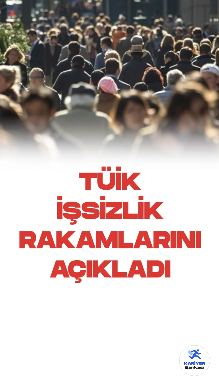 TÜİK Haziran Ayı İşsizlik Rakamlarını Açıkladı.TÜİK, Haziran 2023'e Ait İş Gücü İstatistiklerini Yayımladı. 15 Yaş ve Üzeri Kişilerde İşsiz Sayısı Bir Önceki Aya Göre 2 Bin Kişi Artarak 3 Milyon 337 Bin Kişi Oldu. İşsizlik Oranı İse 0,1 Puan Artarak Yüzde 9,6 Seviyesinde Gerçekleşti. İşsizlik Oranı Erkeklerde Yüzde 7,8 İken Kadınlarda Yüzde 13,2 Olarak Tahmin Edildi.