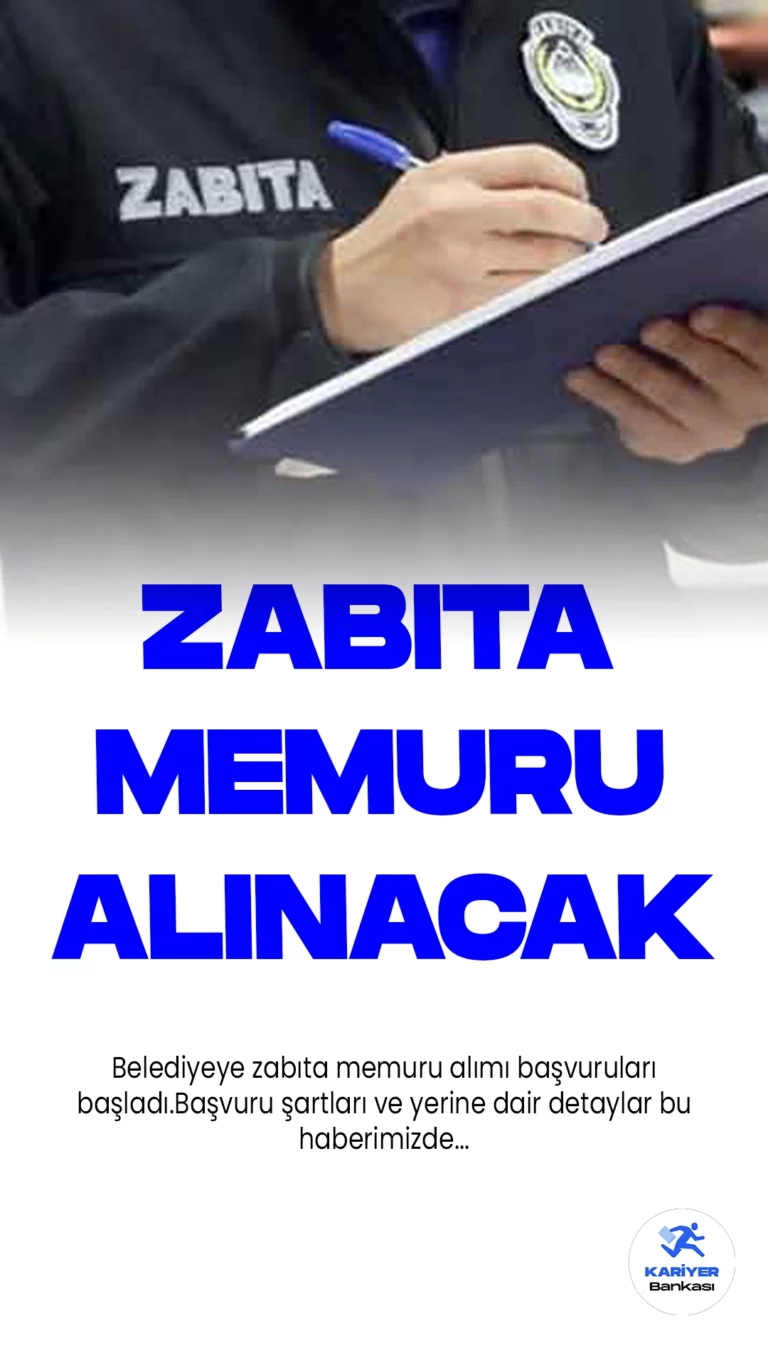 Şehitkamil Belediyesi zabıta memuru alımı başvuruları alınacak. Belediye resmi sayfasından yayımlanan duyuruda, Belediyeye zabıta memuru alımı yapılacağı aktarılırken, başvuru yapacak adayların belirtilen başvuru şartlarını dikkatle incelemesi gerektiği kaydedili. Başvuru işlemleri 1 Eylül 2023 tarihinde sona erecek.