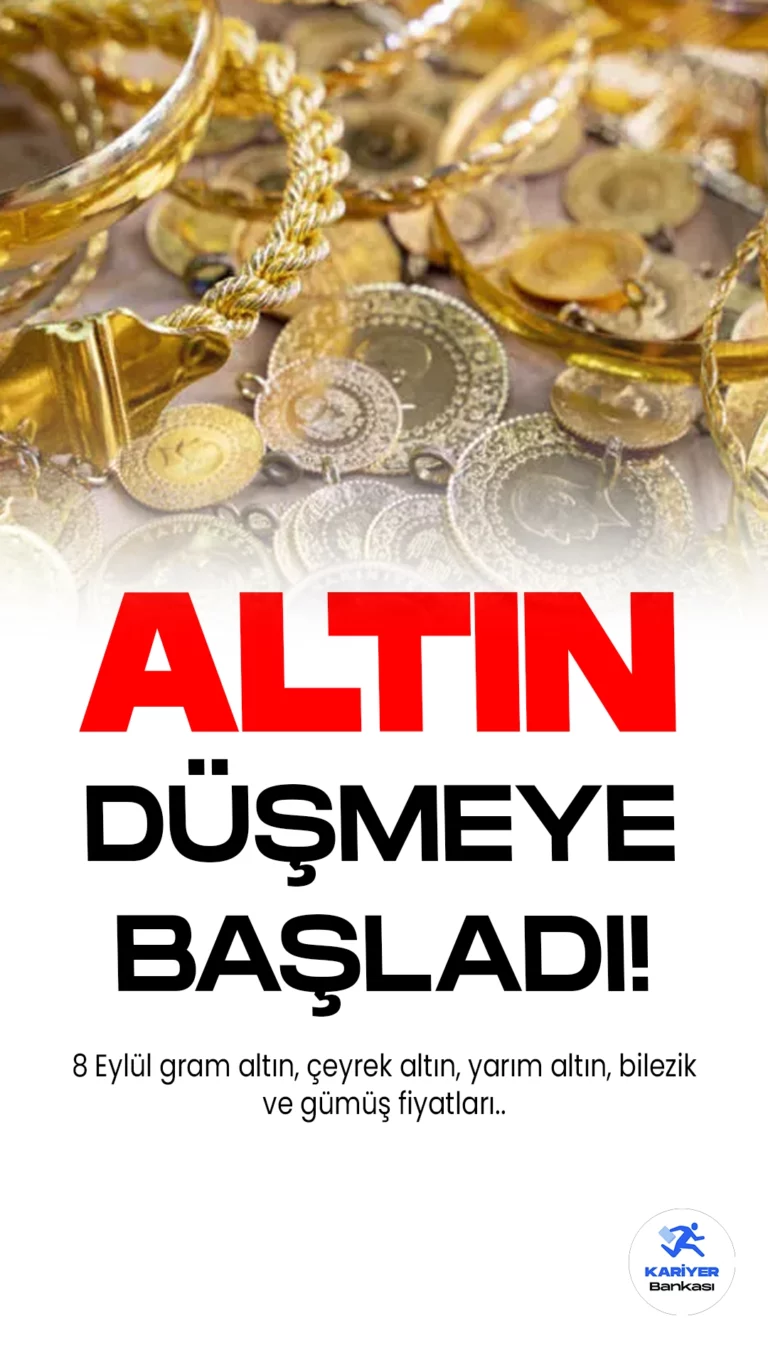 Gram Altın Ne Kadar Oldu? İşte 8 Eylül Altın ve Gümüş Fiyatları..Gram altın hafta sonuna düşerek giriş yapıyor. Hafta başında 1.673 TL'ye çıkan gram altın, bugün 1.660,44 TL'den işlem görüyor. Serbest piyasalara bakıldığında çeyrek altın 2.781,89 TL’den işlem görürken, yarım altın 5.563,78 TL, tam altın 11.093,54 TL’den satılıyor.