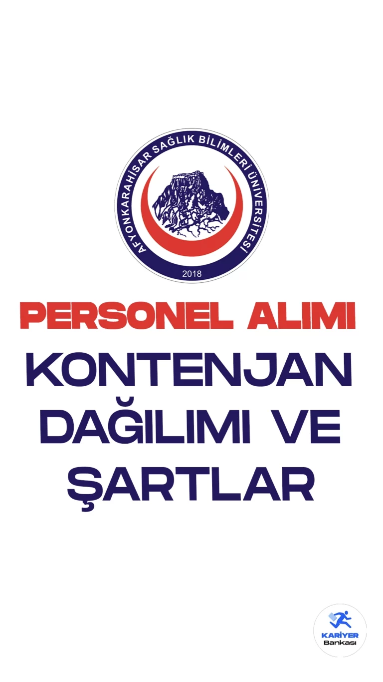 Afyonkarahisar Sağlık Bilimleri Üniversitesi  (AFSÜ) kontenjan dağılımı ve başvuru şartlarına dair tüm detaylar bu haberimizde.