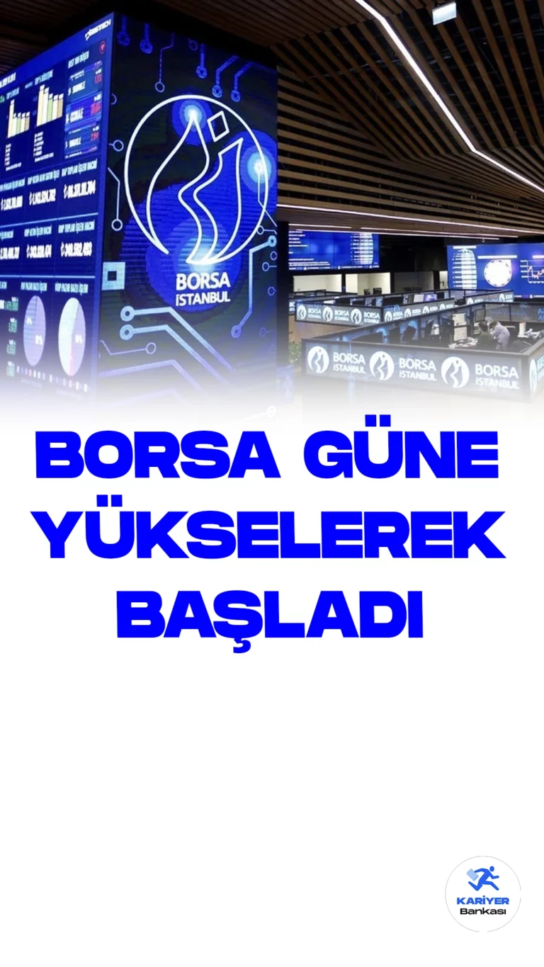 Borsa Güne Yükselişle Başladı.Borsa İstanbul'da, BIST 100 endeksi güne yüzde 0,67 artışla rekor seviyede başladı. Açılışta BIST 100 endeksi, önceki kapanışa göre 55,41 puan artarak ve yüzde 0,67 değer kazanarak 8.291,55 puan seviyesine yükseldi.