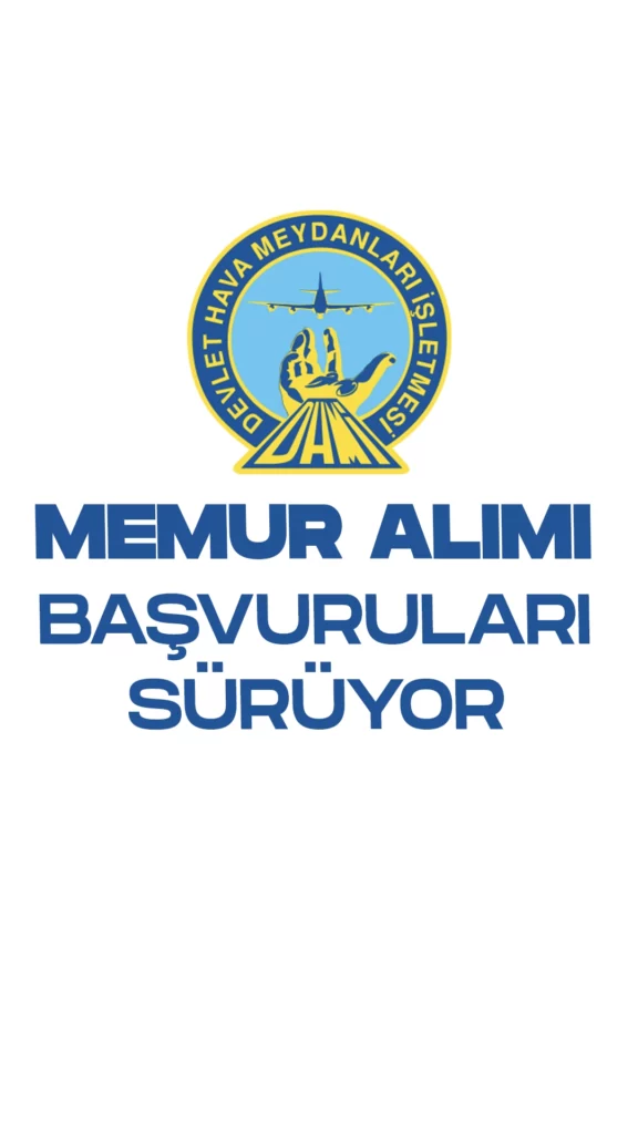Devlet Hava Meydanları İşletmesi (DHMİ) memur alımı için başvuru işlemleri devam ediyor. İlgili alım duyurusunda, DHMİ’ye asistan hava trafik kontrolörü ve stajyer hava trafik kontrolörü ünvanlarında olmak üzere72 memur alımı yapılacağı aktarıldı. Başvurular 22 Eylül 2023 tarihinde sona erecek. Başvuru yapacak adayların, genel şartların yanı sıra özel şartları da dikkatle incelemesi gerektiği kaydedildi.