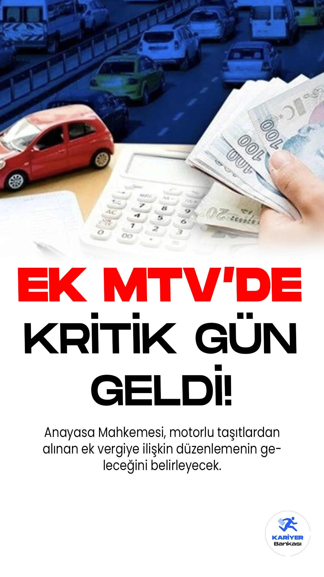 Ek MTV'nin Geleceği Bugün Belli Oluyor: Anayasa Mahkemesi Karar Verecek.Bugün, Türkiye'nin gündeminde kritik bir konu var: Anayasa Mahkemesi, motorlu taşıtlardan alınan ek vergiye ilişkin düzenlemenin geleceğini belirleyecek.
