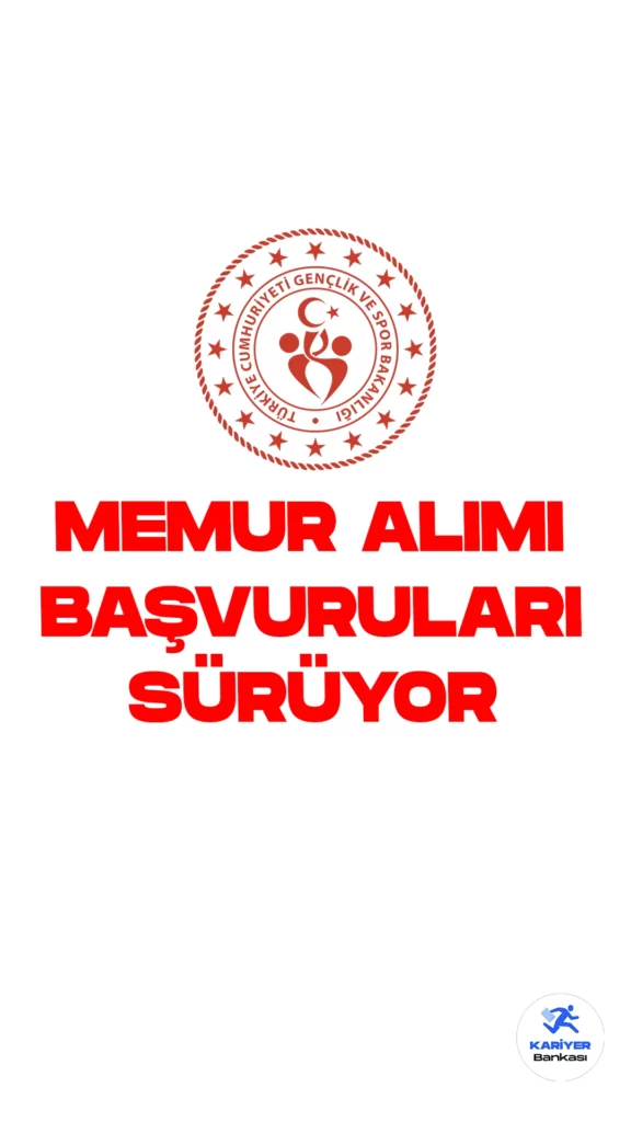Gençlik ve Spor Bakanlığı (GSB) memur alımı başvuruları sürüyor.İlgili alım duyurusunda, Gençlik ve Spor Bakanlığına sınavla 25 memur alımı yapılacağı aktarıldı. Başvuru işlemleri 11 Eylül 2023 tarihide kadar alınacak. Başvuru yapacak adayların belirtilen sınav başvuru şartlarını dikkatle incelemesi gerekmektedir.