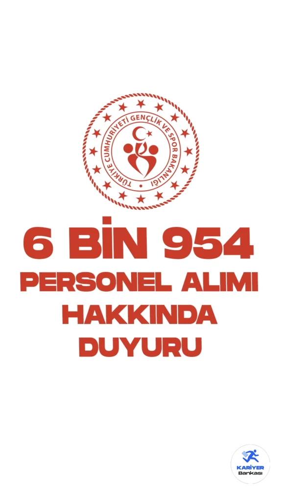Gençlik ve Spor Bakanlığı 6 Bin 954 Personel Alımı Sonuçları Açıklandı. Gençlik ve Spor Bakanlığı (GSB) resmi sayfasından 28 Ağustos – 01 Eylül 2023 tarihleri arasında başvuruları alınanan Psikolog, Büro Personeli Ve Destek Personeli (Temizlik) alımının başvuru sonuçlarının açıklandığı aktarıldı.