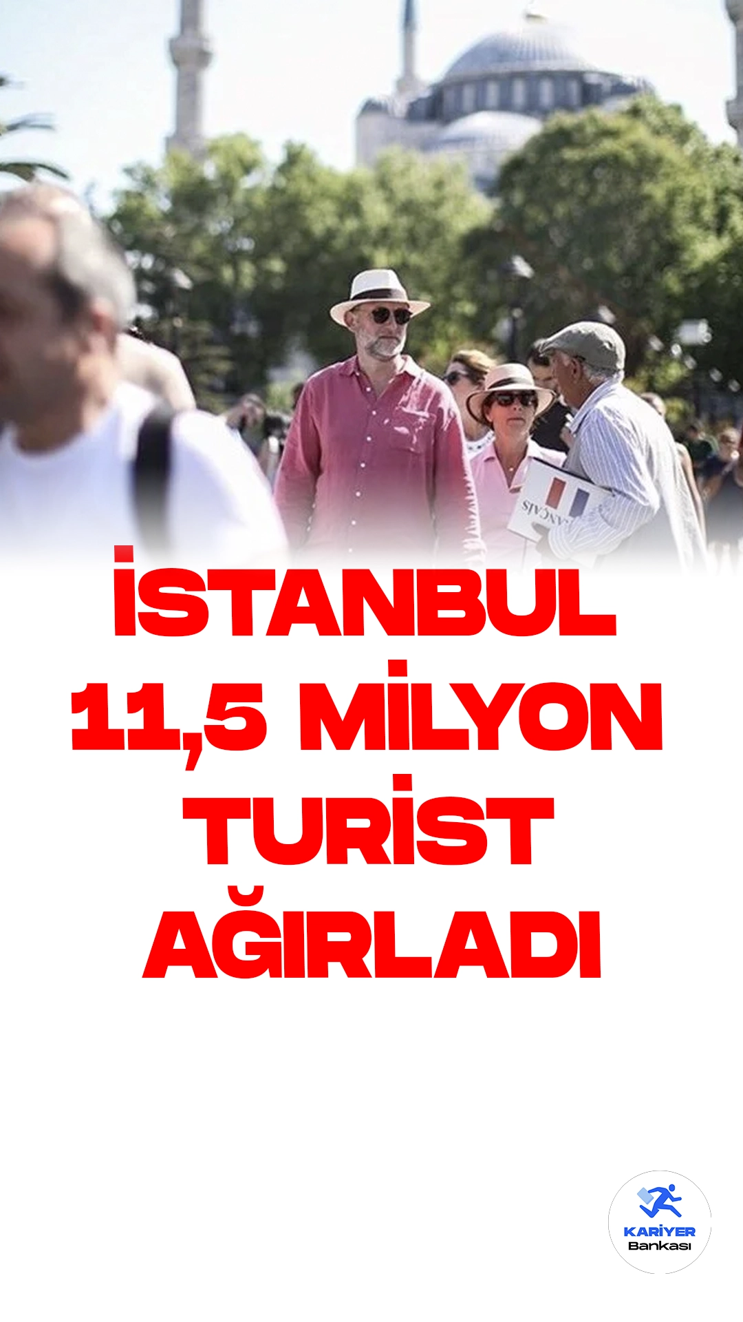 İstanbul'u 11,5 Milyon Turist Ziyaret Etti.Kültür ve Turizm Bakanlığı, 2023'ün 8 ayında İstanbul'u ziyaret eden yabancı turist sayısının yıllık yüzde 13,20 artarak 11 milyon 524 bin 246 olduğunu duyurdu.