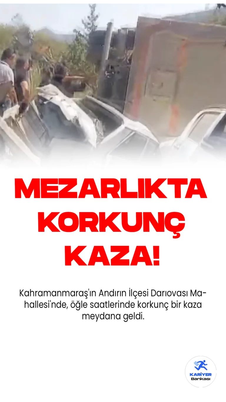 Kahramanmaraş'ta Korkunç Kaza: Ölü ve Yaralılar Var.Kahramanmaraş'ın Andırın İlçesi Darıovası Mahallesi'nde, öğle saatlerinde korkunç bir kaza meydana geldi. Freni boşalan bir kamyon kontrolünü kaybettikten sonra cenaze namazı kılanların arasında daldı.