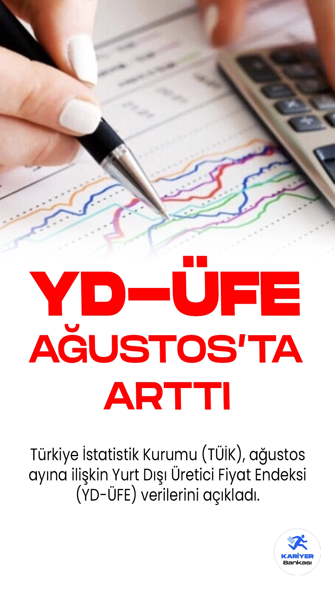 Yurt Dışı Üretici Fiyat Endeksi (YD-ÜFE) Ağustos'ta Büyük Artış Gösterdi.Türkiye İstatistik Kurumu (TÜİK), ağustos ayına ilişkin Yurt Dışı Üretici Fiyat Endeksi (YD-ÜFE) verilerini açıkladı.