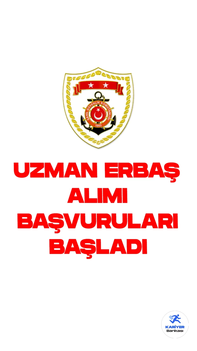 Sahil Güvenlik Komutanlığı 300 Uzman Erbaş Alımı Başvuruları Alınacak. Resmi Gazete ve Cumhurbaşkanlığı SBB’de yayımlanan duyurulara göre, 2023 yılı ikinci dönem Sahil Güvenlik Komutanlığına topçu, telsizci, motorcu, muhafız, elektrikçi, şoför ve kurbağa adam branşlarında uzman erbaş temin edilecek. Başvurular bugün itibarıyla başladı. Başvuru yapacak adayların belirtilen genel ve özel şartları dikkatle incelemesi gerekmektedir.