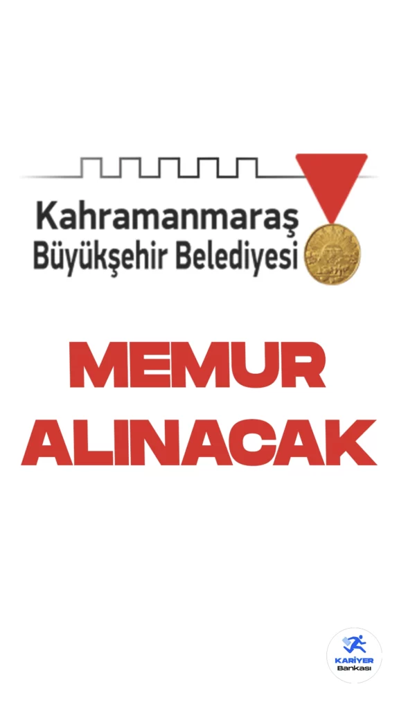 Kahramanmaraş Büyükşehir Belediyesi 12 Memur Alımı Yapacak. Kahramanmaraş Büyükşehir Belediyesi memur alımı duyurusu yayımlandı. Cumhurbaşkanlığı Strateji ve Bütçe Başkanlığı Kamu İlan sitesinde yayımlanan duyuruya göre, Kahramanmaraş Büyükşehir Belediyesine zabıta memuru alımı yapılacak. Başvuru yapacak adayların genel şartların yanı sıra, özel şartları da dikkatle incelemesi gerekmektedir.