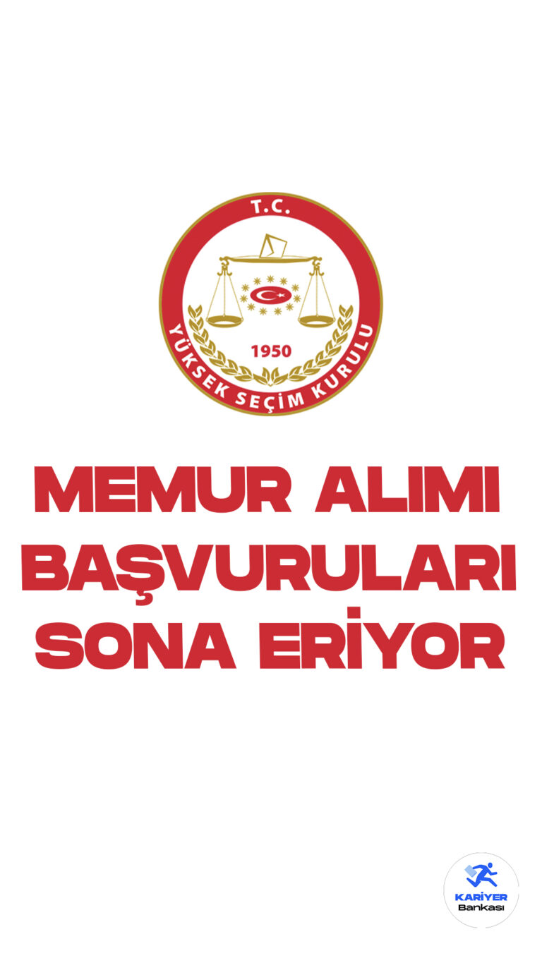 Yüksek Seçim Kurulu Başkanlığı (YSK) memur alımı başvurularında sona gelindi. Resmi Gazete’de yayımlanan duyuruya göre, Yüksek Seçim Kurulu Başkanlığı (YSK) merkez ve taşra teşkilatlarında görevlendirmek üzere sekreter, şoför, VHKİ, teknisyen, bekçi, hizmetli ve zabıt katibi pozisyonları için 107 memur alımı yapacak. Başvurular bugün(31 Ekim) sona erecek. Başvuru yapacak adayların şartları taşıması gerekmektedir.