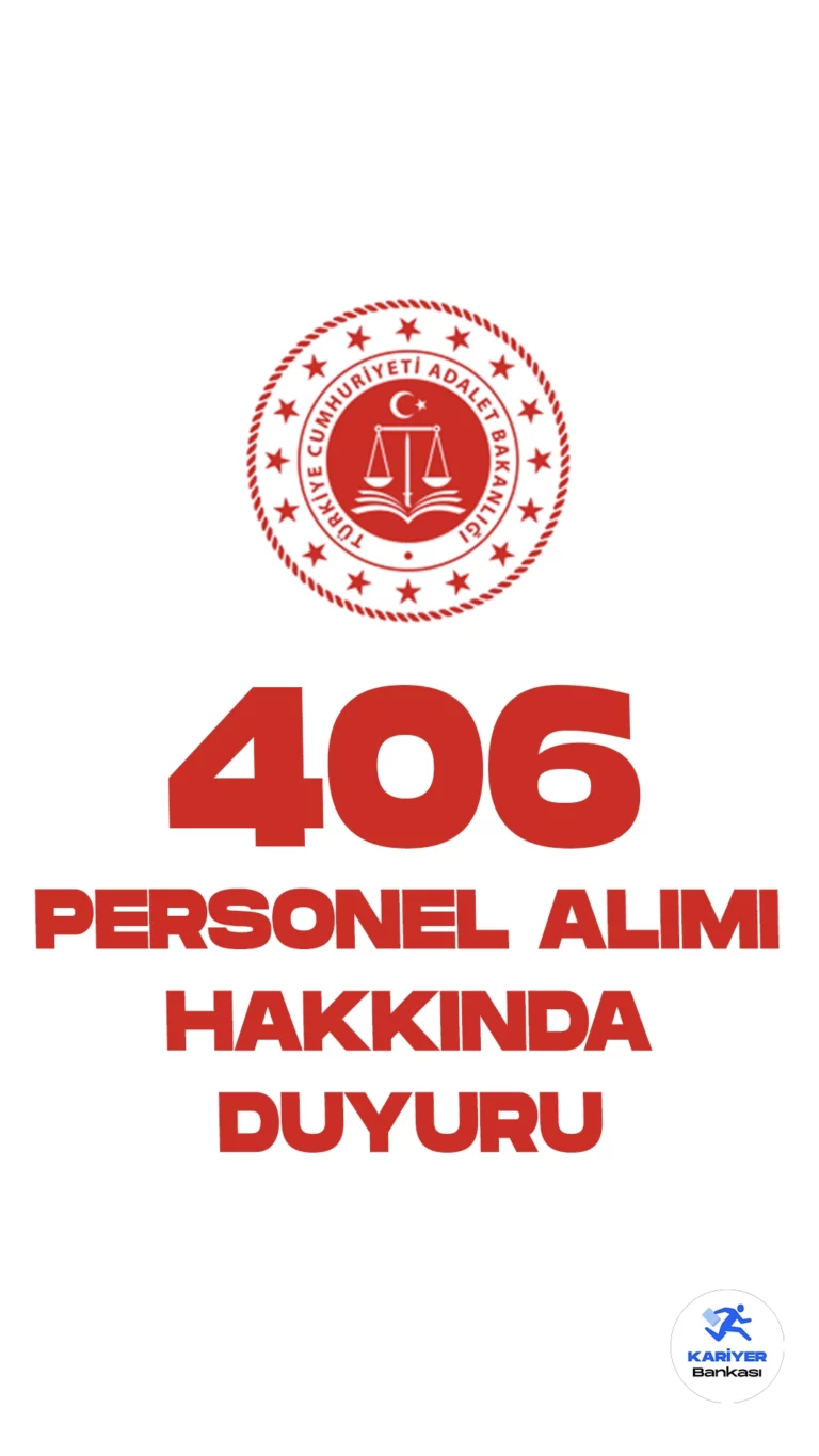 Adalet Bakanlığı 406 Personel Alımı Sonuçları Açıklandı. Adalet Bakanlığı Personel Genel Müdürlüğü sayfası üzerinden yayımlanan duyuruda, 406 Kadrolu Psikolog-Pedagog-Sosyal Çalışmacı Alımı Yerleştirme Sonuçlarının açıklandığı aktarıldı.Adayların sonuçlarını Adalet Bakanlığı Personel Genel Müdürlüğü sayfası üzerinden sorgulayabilecekleri kaydedildi.
