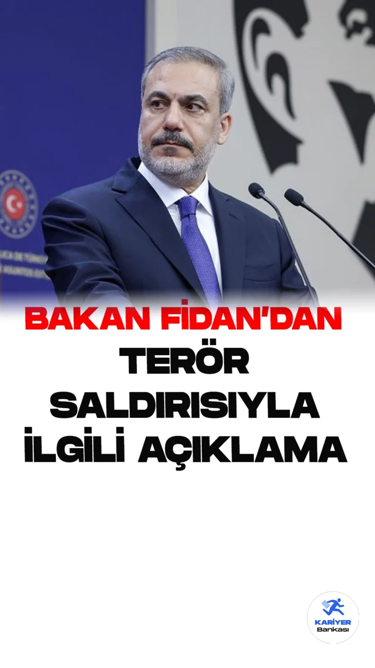 Dışişleri Bakanı Hakan Fidan:PKK/YPG'nin Kontrolündeki Tüm Tesisler Artık Meşru Hedef.Ankara'da yaşanan terör saldırısı sonrasında Dışişleri Bakanı Hakan Fidan, PKK/YPG'nin kontrolündeki tesislerin artık güvenlik güçlerimiz için meşru hedef olduğunu vurguladı. Fidan, silahlı kuvvetlerin bu saldırıya verilecek cevabının oldukça net olacağını belirtti ve terör örgütünün bu eylemi gerçekleştirdiği için çok pişman olacağını ifade etti.