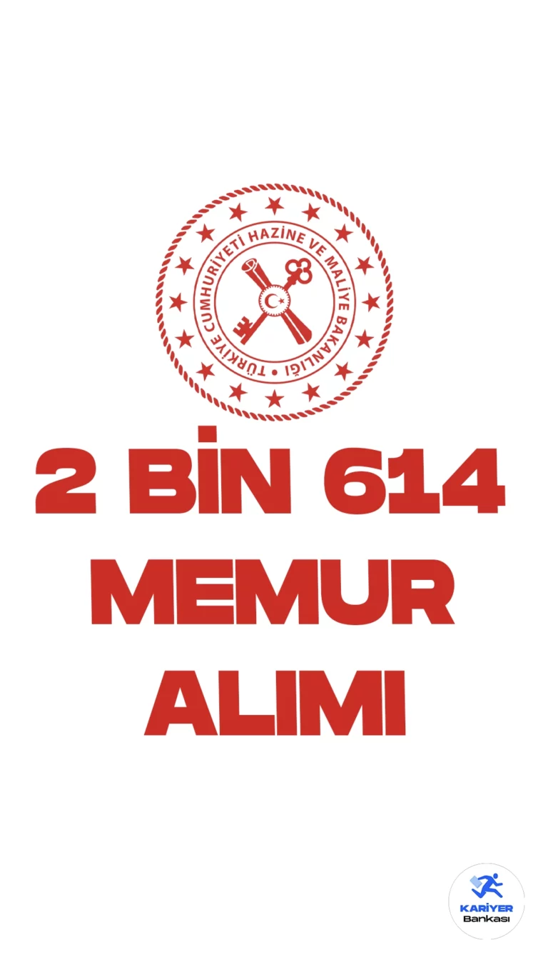 Hazine ve Maliye Bakanlığı 2 Bin 614 Memur Kadrosu İhdas Edildi.Cumhurbaşkanı Recep Tayyip Erdoğan’ın onayıyla Hazine ve Maliye Bakanlığına 2 bin 614 memur ihdası gerçekleştirildi.Bakanlık ve Bazı Kamu Kurum ve Kuruluşlarına kadro ihdas edilmesine ilişkin Cumhurbaşkanı Kararnamesi Resmi Gazete’nin 19 Ekim 2023 tarihli sayısında yayımlanarak yürürlüğe girdi.İlgili kararda, Hazine ve Maliye Bakanlığına merkez ve taşra teşkilatı için 2 bin 614 kadro ihdası yapıldığı yapıldığı görülürken, alım yapılması planan kadro dağılımıda belli oldu.