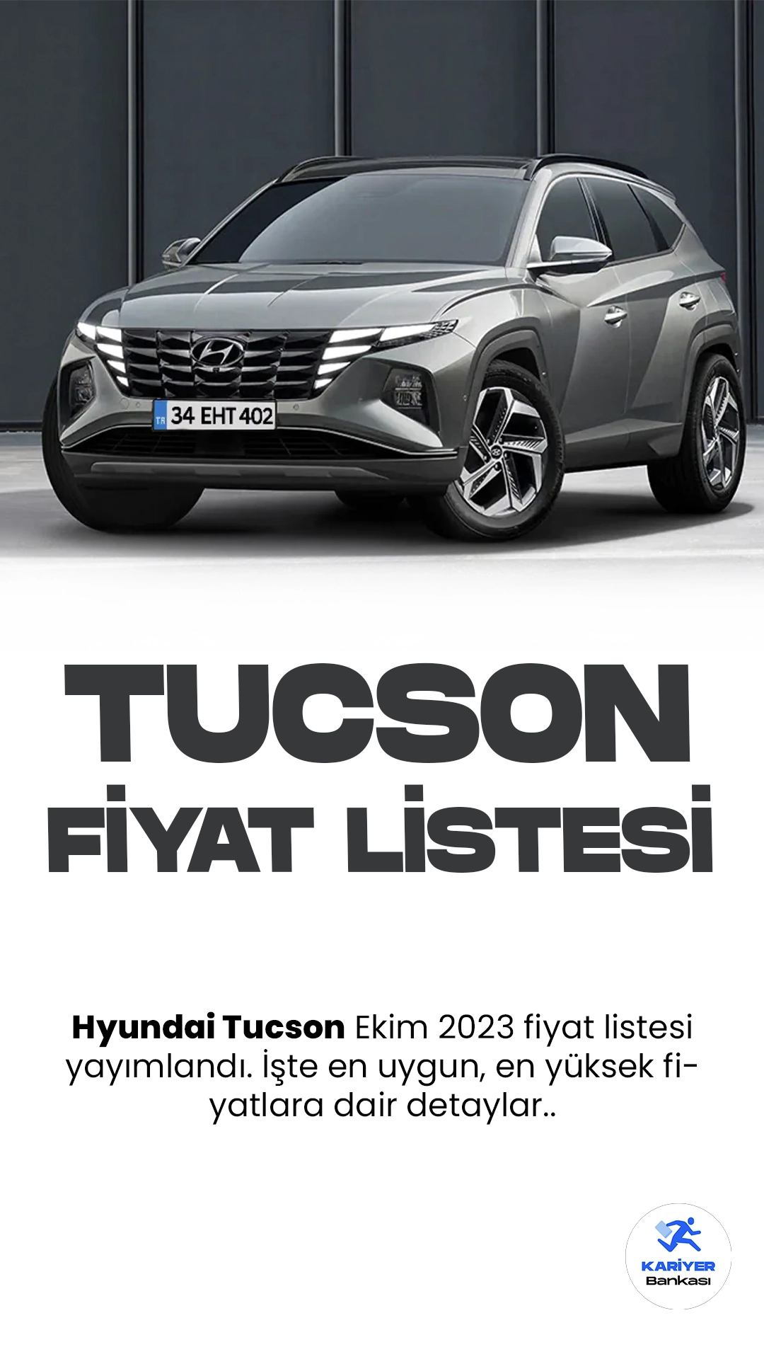 Hyundai Tucson Ekim 2023 Fiyat Listesi Yayımlandı.Hyundai, otomobil dünyasının güçlü oyuncularından biri olan Tucson modeli ile heyecan verici gelişmelere imza atmaya devam ediyor. Yeni Hyundai Tucson, zarif tasarımı ve çarpıcı özellikleri ile dikkat çekiyor.