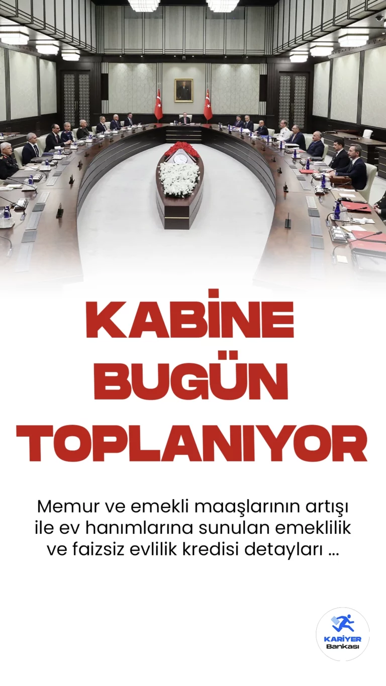Kabine Bugün Cumhurbaşkanı Recep Tayyip Erdoğan Başkanlığında Toplanacak.Cumhurbaşkanı Recep Tayyip Erdoğan liderliğindeki Cumhurbaşkanlığı Kabinesi, önemli bir toplantı için bir araya geliyor. Bu toplantının odak noktasında İsrail'in Gazze'ye yönelik tarihin en kanlı ve vahşi saldırısı ve bölgedeki gelişmeler bulunuyor.
