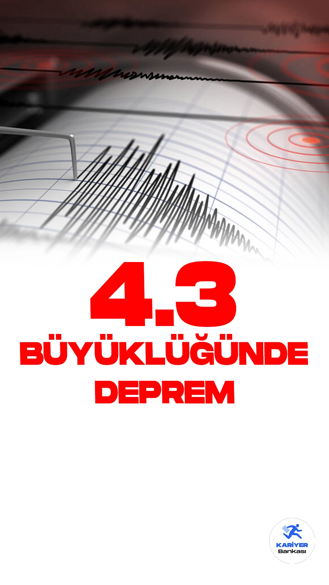 Malatya'da 4.3 Büyüklüğünde Deprem Oldu. İçişleri Bakanlığı Afet ve Acil Durum Yönetimi Başkanlığı Deprem Dairesi resmi sayfasından yayımlanan son dakika duyurusuna göre, Malatya'da 4.3 büyüklüğünde deprem meydana geldi.