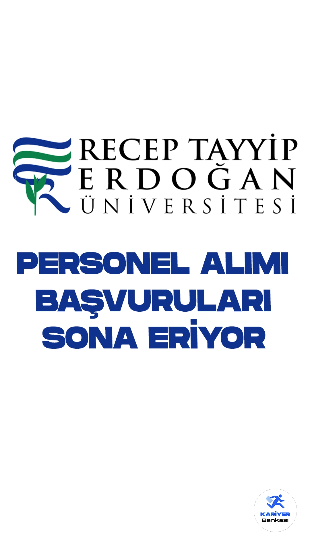 Recep Tayyip Erdoğan Üniversitesi (RTEÜ) personel alımı başvurularında son güne girildi.Resmi Gazete’de yayımlanan duyuruya göre, RTEÜ’ye büro personeli ve destek personeli(temizlik görevlisi) ünvanlarında sözleşmeli personel alımı yapılacak. Başvurular yarın (27 Ekim 2023) tarihinde sona erecek. Başvuru yapacak adayların genel ve özel şartları sağlaması gerekmektedir.