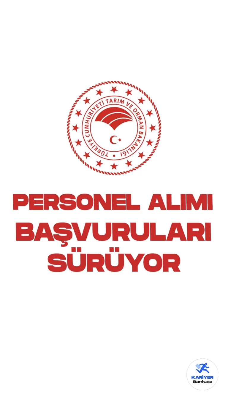 Tarım ve Orman Bakanlığı 21 Personel Alımı Başvuruları Sürüyor. Cumhurbaşkanlığı SBB ve Bakanlık resmi sayfasından yayımlanan duyurulara göre, Tarım ve Orman Bakanlığına yazılım mimarı, yazılım uzmanı, CBS yazılım mimarı, CBS yazılım uzmanı, web tasarım uzmanı, mobil yazılım uzmanı, ağ uzmanı, veri tabanı uzmanı, yapay zeka geliştirme uzmanı, sistem uzmanı, bilgi güvenliği uzmanı, risk ve uyum uzmanı pozisyonları için sınavla sözleşmeli personel alımı yapılacak. Başvurular 29 Ekim 2023 tarihine kadar sürecek.