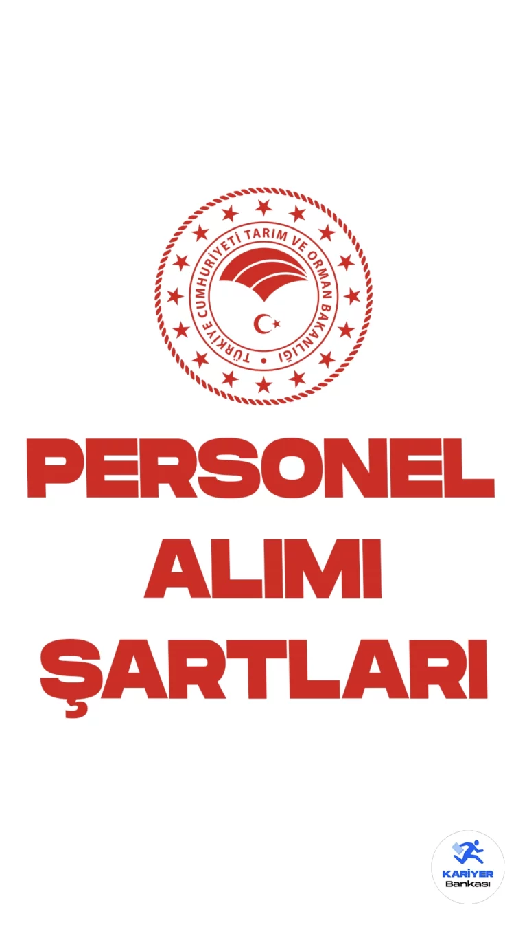 Tarım ve Orman Bakanlığı personel alımı için başvuru işlemleri sürüyor. Başvuru şartları ve başvuru sayfasına dair detaylar bu haberimizde.