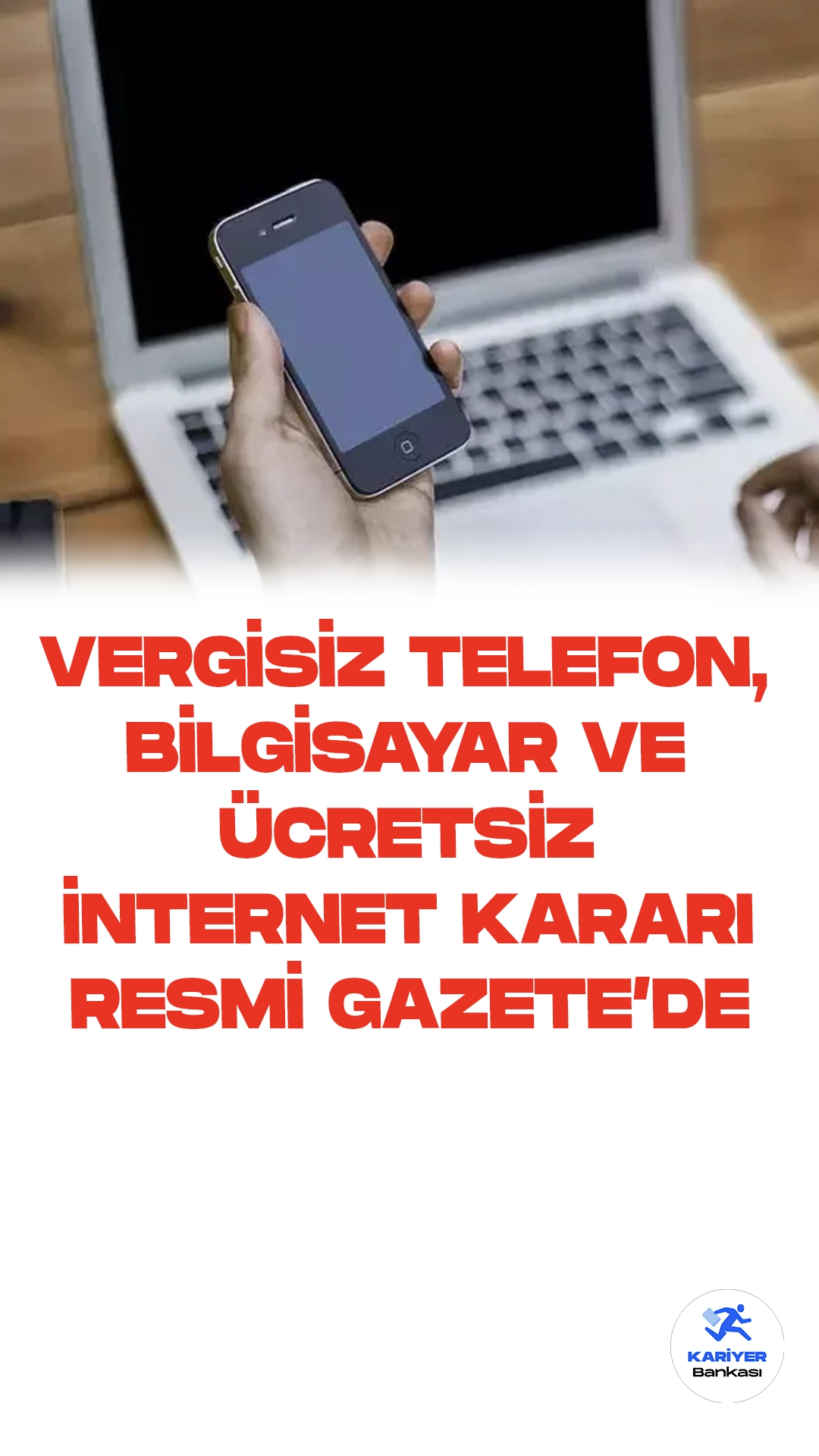 Vergisiz Telefon, Bilgisayar ve Ücretsiz 10 GB İnternet Desteği Kararı Resmi Gazete'de Yayımlandı. Cumhurbaşkanı Erdoğan'ın geçtiğimiz aylarda duyurduğu, gençlere vergisiz telefon, bilgisayar ve ücretsiz 10 GB internet desteğine ilişkin karar Cumhurbaşkanı imzasıyla Resmi Gazete'nin 25 Ekim 2023 tarihli sayısında yayımlandı. Kararın yayımlanmasıyla birlikte , yaş şartı ve başvuru tarihleri de belli oldu.