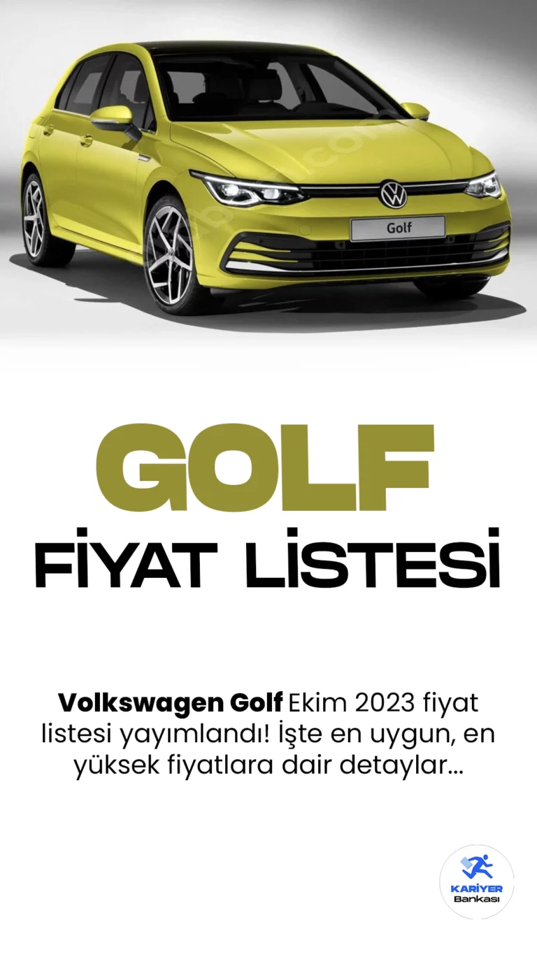 Volkswagen Golf Ekim 2023 Fiyat Listesi Yayımlandı!Volkswagen Golf, kompakt sınıfın efsanevi otomobillerinden biri olarak kendini kanıtlamış bir modeldir. Yıllar içinde pek çok yenilikle donatılan Golf, şimdi yeni nesliyle karşımızda. Yenilenen tasarımı ve geliştirilmiş teknolojik özellikleriyle dikkat çeken araç, sürücülere mükemmel bir sürüş deneyimi sunuyor.