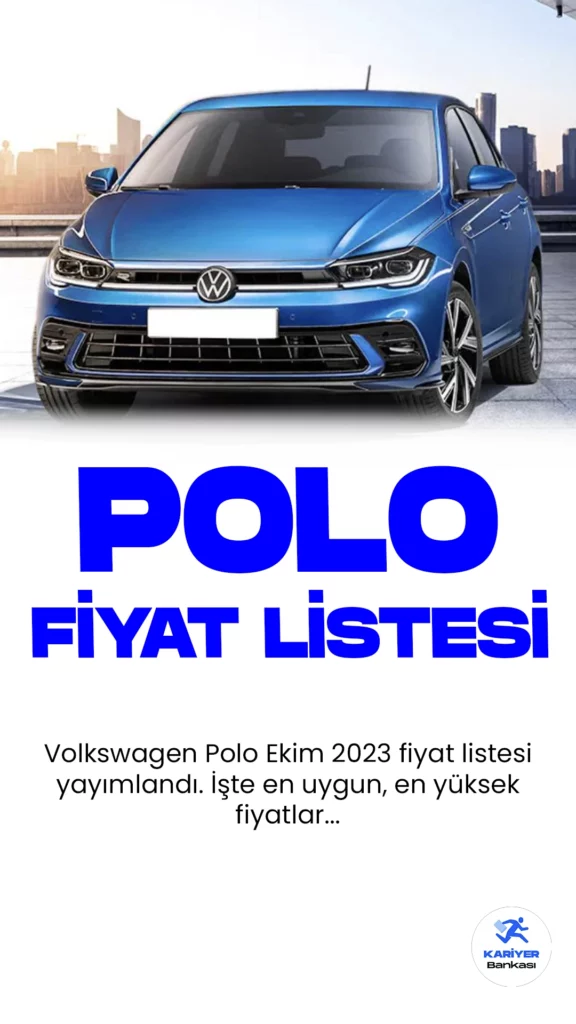 Volkswagen Polo Ekim 2023 Fiyat Listesi Yayımlandı.Alman otomotiv devi Volkswagen, kompakt sınıfta yer alan başarılı modeli Polo'nun Ekim ayı fiyat listesi güncellendi. Yenilenen Volkswagen Polo, modern tasarımı ve güncellenen özellikleriyle dikkat çekiyor. Ön yüzünde yeni bir ızgara ve LED farlar bulunuyor, arka kısmında ise daha sportif bir görünüm sunan tasarım değişiklikleri yapıldı.