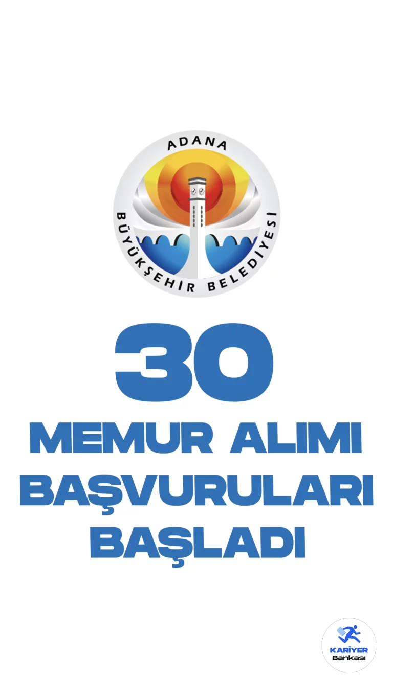 Adana Büyükşehir Belediyesi memur alımı başvuruları başladı. Başvuru şartları ve başvuru yerine dair tüm detaylar Kariyerbankasi.net'in bu haberinde.