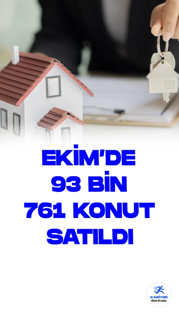 Türkiye Genelinde Konut Satışları Ekim Ayında Yüzde 8,7 Azaldı.Türkiye genelinde Ekim ayındaki konut satışları, bir önceki yılın aynı dönemine göre yüzde 8,7 azalarak 93 bin 761 oldu.