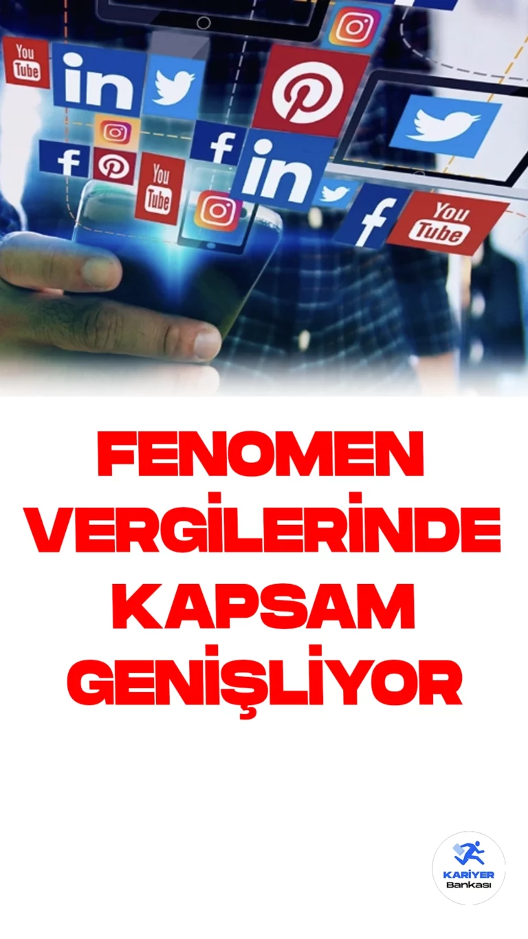 Sosyal Medya Fenomenlerine Vergi Kolaylığı Genişliyor.Youtuber'lar, yani milyonlarca takipçi kitlesi bulunan internet ünlülerinin vergilendirilmesinde önemli bir değişiklik gündemde. İnternetten gelir elde eden çeşitli meslek gruplarını kapsayacak şekilde yeni yasal düzenleme yapılarak vergi avantajları genişletilecek.