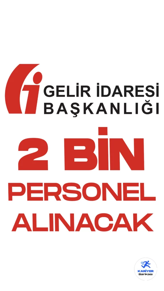 Gelir İdaresi Başkanlığı (GİB) 2 Bin Personel Alımı Başvuruları Başlıyor.Cumhurbaşkanlığı Strateji ve Bütçe Başkanlığı Kamu İlan sitesinde yayımlanan duyuruda, GİB’e 2000 bin personel alımı yapılacağı aktarıldı. Kılavuzun yayımlanmasıyla birlikte, 2 bin personel alımı başvuru şartları ve kontenjan dağılımı belli oldu. GİB 2 bin personel alımı şartları ve illere göre kontenjan dağılımına dair tüm detaylar Kariyerbankasi.net'in bu haberinde.