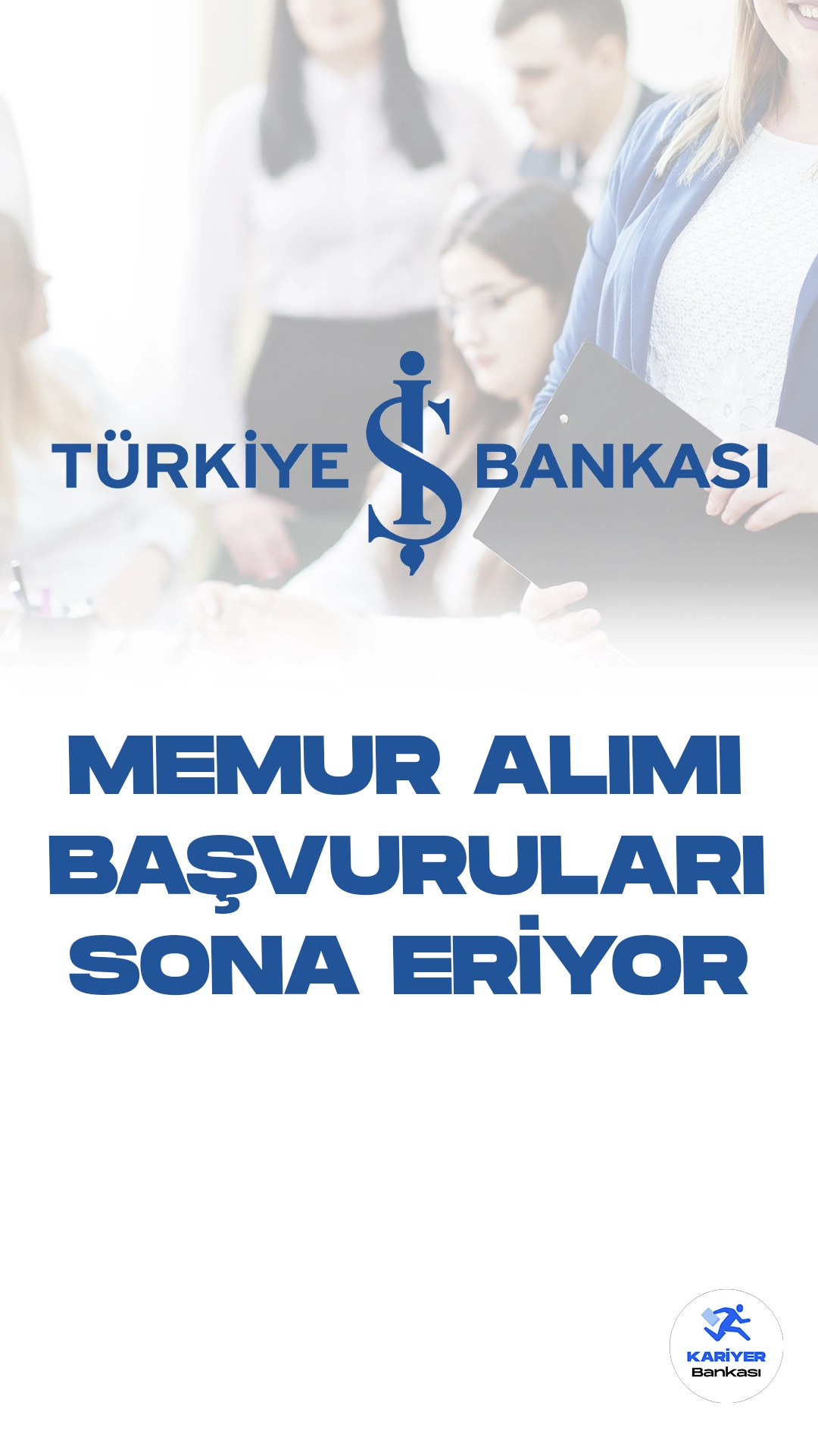 İş Bankası Memur Alımı Başvuruları Sona Eriyor!Türkiye İş Bankası Kariyer sayfası üzerinden yayımlanan duyuruda, İş Bankası'nın farklı şubelerinden temel bankacılık hizmetlerini yerine getirmek üzere memur pozisyonunda görevlendirilecek personel alımı yapılacağı aktarıldı.Başvurular 1 Aralık 2023 tarihinde sona erecek.Başvuru yapacak adayların belirtilen başvuru şartlarını taşıması gerekmektedir.