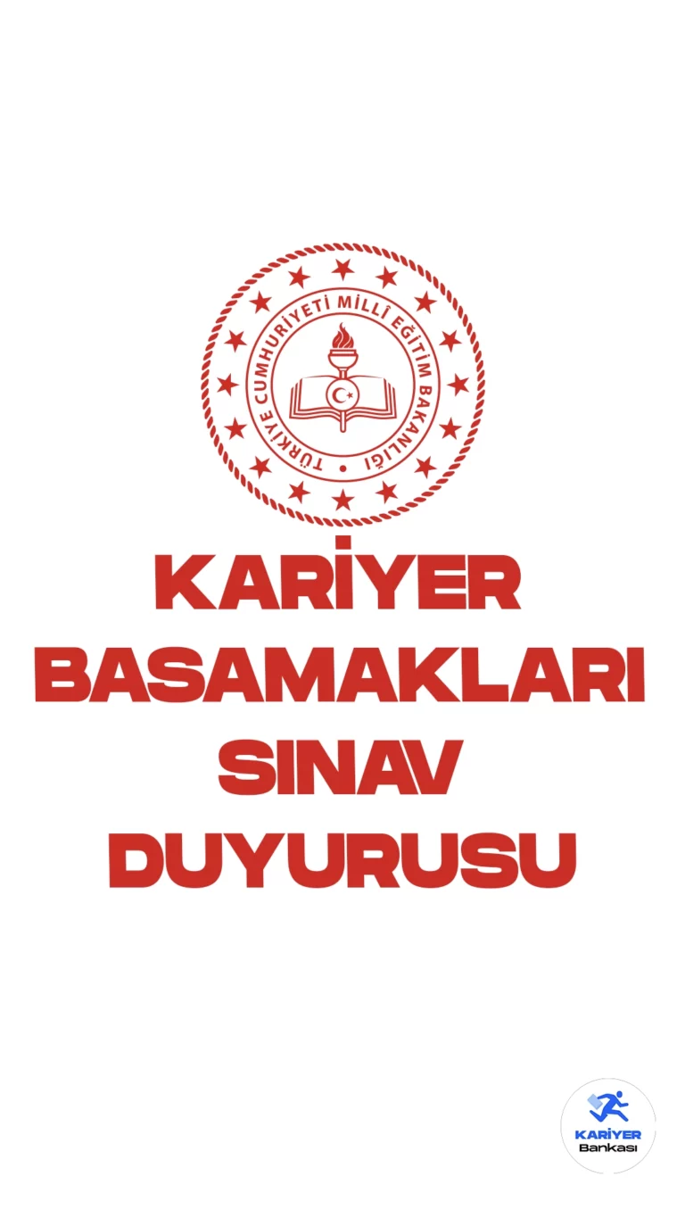MEB: Öğretmenlik Kariyer Basamakları Yazılı Sınavı 19 Kasım 2023 Tarihinde Çevrim İçi Olarak Yapılacaktır! Milli Eğitim Bakanlığı sayfası üzerinden Öğretmenlik Kariyer Basamakları yazılı sınav tarihi yayımlandı.