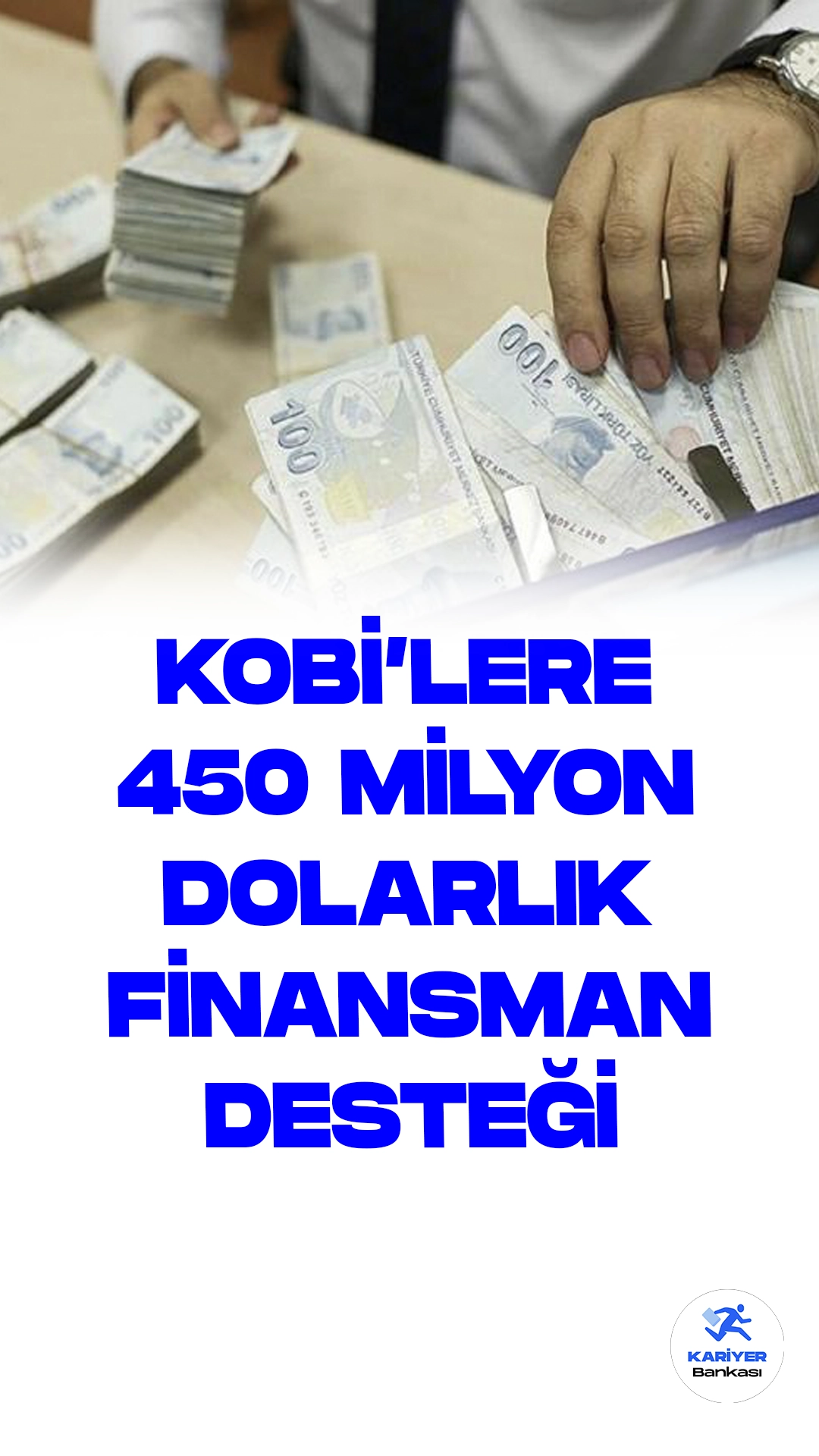 KOBİ'lere 450 milyon dolarlık finansman desteği.Sanayi ve Teknoloji Bakanı Mehmet Fatih Kacır: Cumhurbaşkanı Erdoğan'ın Kahramanmaraş Depremleri İçin Açıkladığı 450 Milyon Dolarlık Finansman, İşletmelerin Hesaplarına Aktarılıyor.Sanayi ve Teknoloji Bakanı Mehmet Fatih Kacır, Cumhurbaşkanı Recep Tayyip Erdoğan'ın liderliğinde, Kahramanmaraş merkezli depremlerden etkilenen KOBİ'ler için duyurulan 450 milyon dolarlık finansmanın, işletmelerin hesaplarına aktarılmaya başlandığını bildirdi.