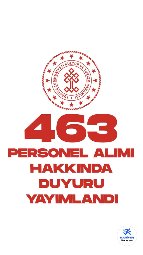 Kültür ve Turizm Bakanlığı 463 Personel Alımı Hakkında Duyuru Yayımlandı.Kültür ve Turizm Bakanlığı resmi sayfasından 165 personel, 127 personel ve 171 personel alımı yedek adaylarıyla ilgili yayımlanan duyuruda, "Başvuruları elektronik ortamda alınan Sözleşmeli Personel Alımı kapsamında, atamaya esas belgelerini teslim etmeyen, feragat eden ve kriterleri tutmayan adayların yerine yerleştirilen YEDEK ADAYLARIN listelerinin paylaşıldığı aktarıldı.