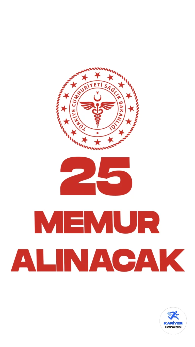 Sağlık Bakanlığı 25 Memur Alımı Yapacak. Sağlık Bakanlığı memur alımı duyurusu yayımlandı. Resmi Gazete'nin 1 Kasım 2023 tarihli yayımlanan duyurusunda, "Bakanlığımız merkez teşkilatının Genel İdare Hizmetleri Sınıfında boş bulunan 5, 7 ve 9 uncu dereceli kadrolarında istihdam edilmek üzere özel yarışma sınavı ile toplam 25 (yirmi beş) sağlık uzman yardımcısı alınacaktır." ifadeleri yer aldı.