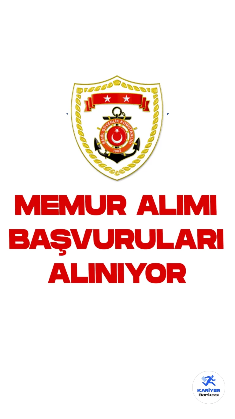 Sahil Güvenlik Komutanlığı Devlet Memuru Alımı Başvuruları Alınıyor.Resmi Gazete’de yayımlanan duyuruda, Sahil Güvenlik Komutanlığına Devlet Memuru alımı yapılacağı aktarılırken, başvurular 1 Kasım itibarıyla alınmaya başlandı. Başvuru yapacak adayların belirtilen şartlarını sağlaması gerektiği kaydedildi.İşte şartlar ve başvuru sayfası...