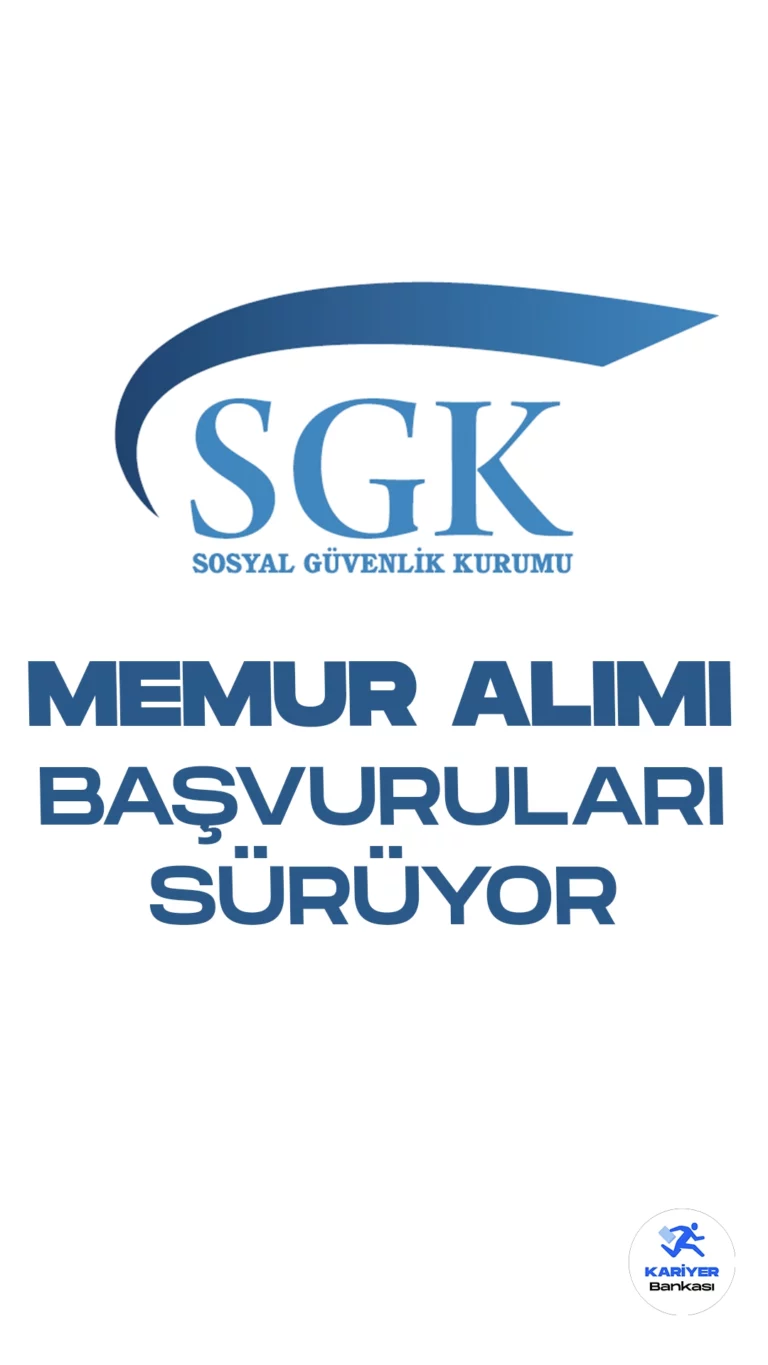 Sosyal Güvenlik Kurumu (SGK) 25 Memur Alımı Başvuruları Sürüyor.İlgili alım duyurusuna göre, Sosyal Güvenlik Kurumu Başkanlığına memur alımı yapılacak.Başvuru işlemleri 8 Kasım 2023 tarihine kadar sürecek.Başvuru yapacak adayların belirtilen genel şartların yanı sıra, özel şartları da sağlaması gerekmektedir.