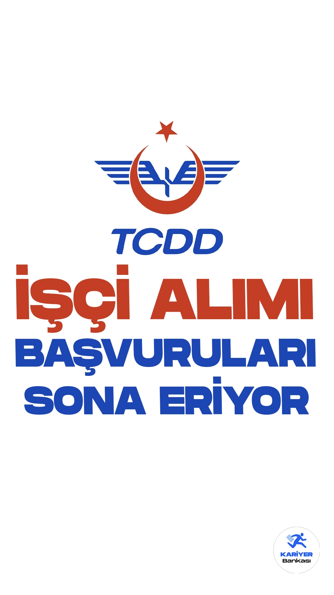 Türkiye Cumhuriyeti Devlet Demiryolları (TCDD) işçi alımı başvurularında sona gelindi. Resmi Gazete’de yayımlanan duyuruya göre, TCDD’ye 114 işçi alımı yapılacak.Başvurular yarın (30 Kasım) sona erecek. Başvuru yapacak adayların belirtilen başvuru şartlarının taşıması gerekmektedir.