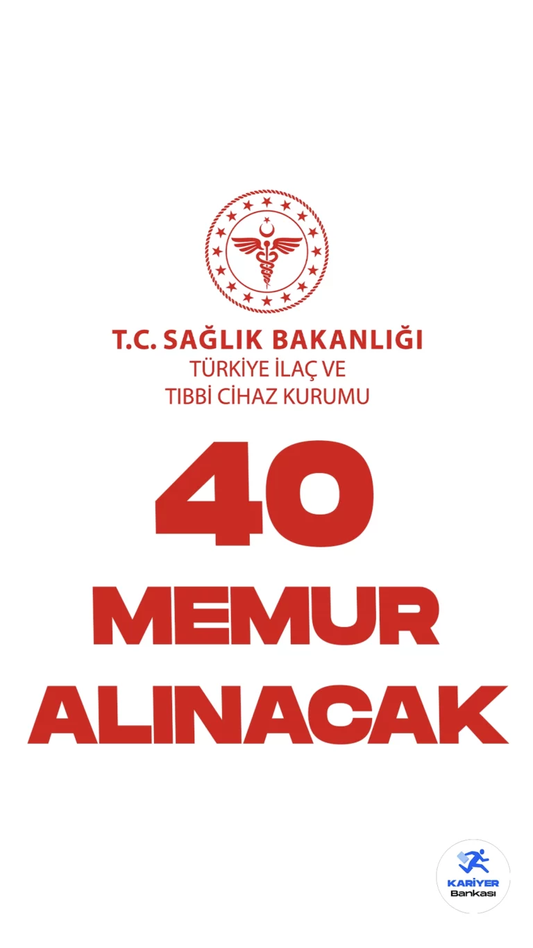 Tıbbi İlaç ve Tıbbi Cihaz Kurumu (TİTCK) 40 Memur Alımı Yapacak. Resmi Gazete'de yayımlanan duyuruya göre, Tıbbi İlaç ve Tıbbi Cihaz Kurumuna sınavla ürün denetmen yardımcısı alımı yapılacak. Başvurular 27 Kasım itibarıyla alınacak. Başvuru yapacak adayların genel ve özel şartları dikkatle incelemesi gerekmektedir.