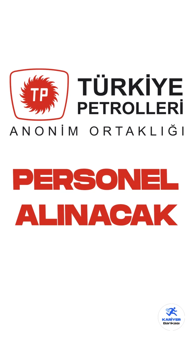 Türkiye Petrolleri Anonim Ortaklığı (TPAO) personel alımı başvuruları sürüyor.Cumhurbaşkanlığı Strateji ve Bütçe Başkanlığı Kamu ilan sitesinde yayımlanan duyuruya göre, TPAO  elektrikçi, harita teknisyeni, servis görevlisi, inşaat teknisyeni, tesisatçı, iş güvenliği teknisyeni, sistem destekçisi(bilgi sistemleri) arşivci, muhasebe servis görevlisi, tedarik ve lojistik görevlisi, sosyal tesis görevlisi, laboratuvar sorumlusu ünvanlarında personel alımı yapılacak.Başvurular 17 Kasım 2023 tarihinde sona erecek.