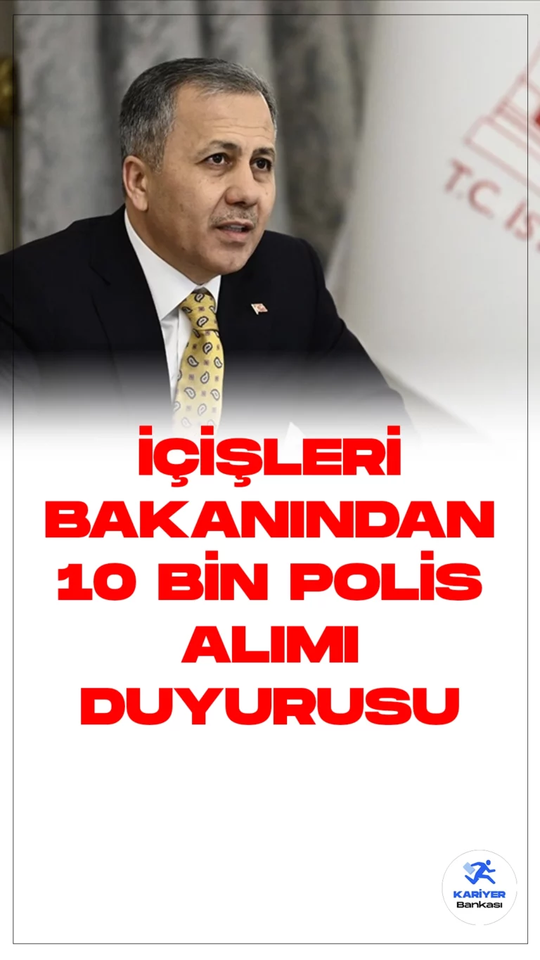 Bakan Duyurdu! EGM 10 Bin Polis Alımı Yapacak. İçişleri Bakanı Ali Yerlikaya, 2024 yılı İçişleri Bakanlığının bütçe sunumunda son dakika açıklamasında bulundu.Bakan Yerlikaya, Emniyet Genel Müdürlüğüne 10 bin polis alımı müjdesini verdi.
