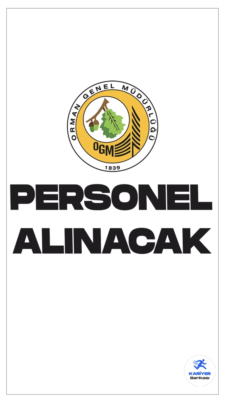 Orman Genel Müdürlüğü (OGM) Personel Alımı Duyurusu Yayımlandı. Orman Genel Müdürlüğü sayfasından yayımlanan son dakika duyurusuna göre, Orman Genel Müdürlüğü İDOP kapsamında, Kıdemli Finans Uzmanı, Tercüman, Sosyal Uzman, İletişim Uzmanı, Çevre Uzmanı, İzleme ve Değerlendirme Uzmanı ve üç (3) adet Kıdemli Satın Alma Uzmanı ünvanlarında personel alımı yapılacak.