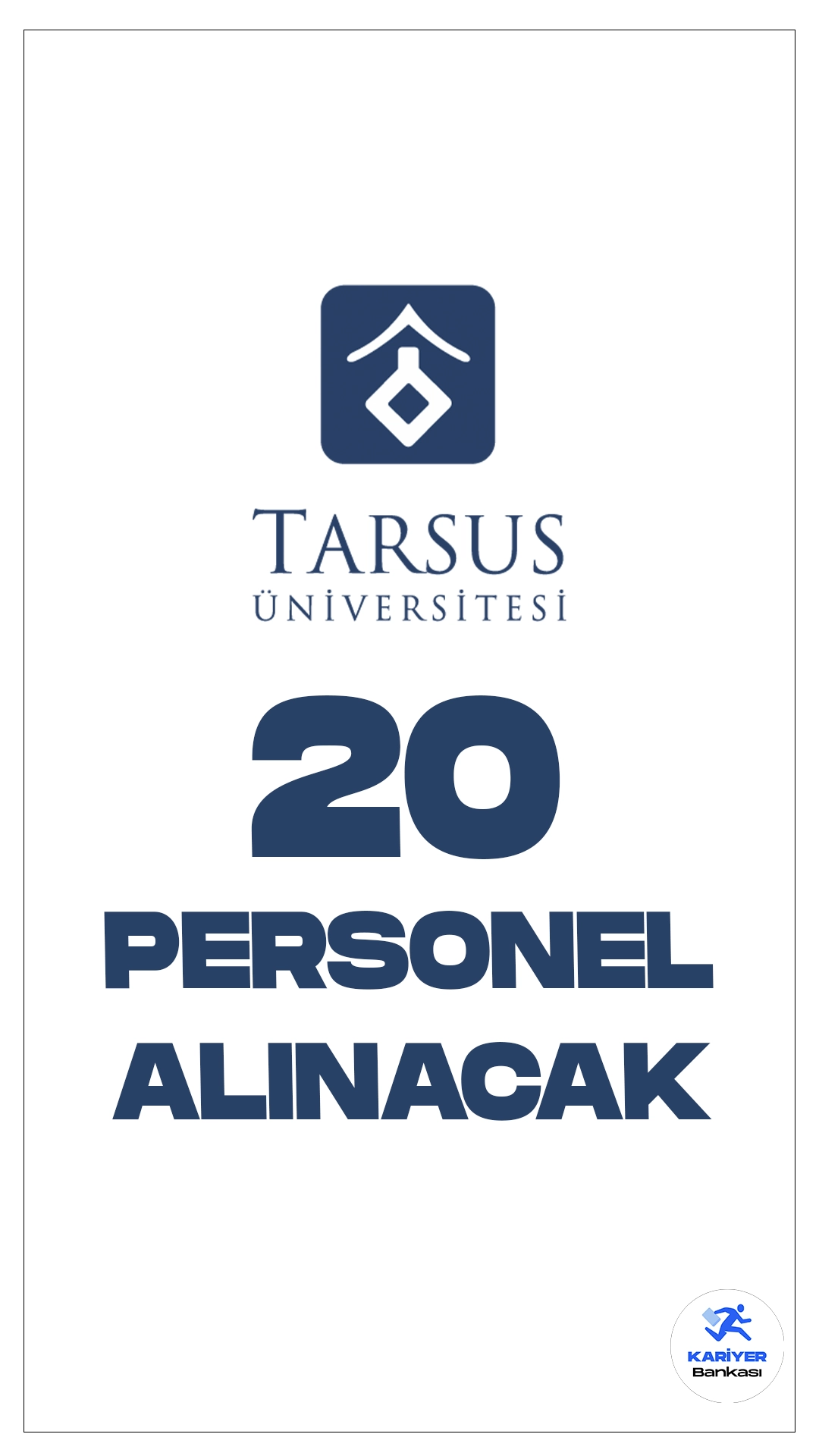 Tarsus Üniversitesi 20 Personel Alımı Yapacak. Cumhurbaşkanlığı SBB'de yayımlanan duyuruda, Tarsus Üniversitesine büro personeli, koruma ve güvenlik görevlisi, destek personeli(temizlik) ünvanlarında personel alımı yapılacak. Başvuru yapacak adayların başvuru şartlarını taşıması gerekmektedir.